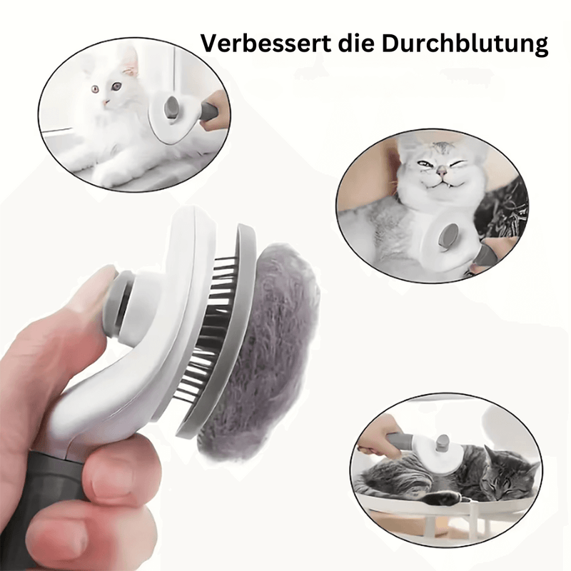 Milawos PawSleek Brush - Effiziente Haustierbürste, ideal für alle Felltypen.